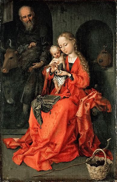 Sainte famille - Crèche de Martin Schongauer